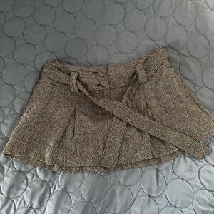 American Eagle Outfitters Tweed Mini Skirt - Brown